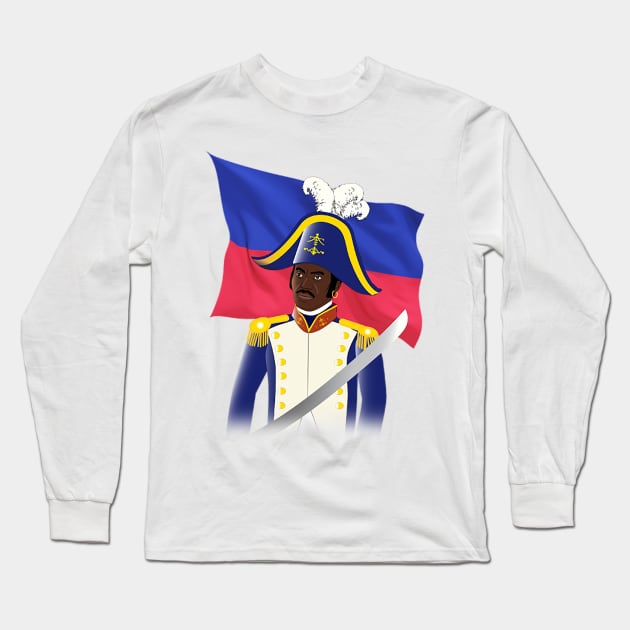 Dessalines Long Sleeve T-Shirt by Elcaiman7